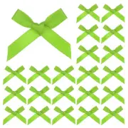 100-Pack Mini Craft Ribbon Bow,1x1.6 Inch for Craft DIY[Fruit Green]