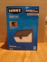 HART LED Dusk to Dawn LED Motion Security Light 2000 Lumens Solar Powered