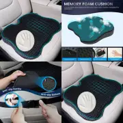 Seat Cushion Pad Memory Foam Car Office Chair Tailbone Relief Pillow Washable