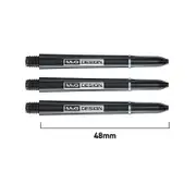 Winmau MvG Design Nylon Ring Grip Black Dart Polycarbonate Stems Shafts