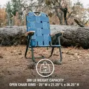 CleverMade Sequoia Outdoor Chair, Twilight Blue
