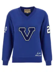 [Valentino Garavani] Valentino Garavani-Chat De La Maison Felpe Blu-Donna XS