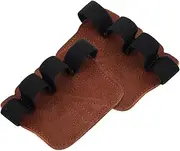 Toyvian Leather Lifting Pads Leather Lifting Gloves Lifting Grips Accessories Gym Hand Grips Leather Grip Pads Lifting Gloves Pad Fitness Training Grips Lifting Grips