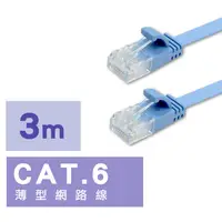 在飛比找蝦皮商城優惠-i-gota CAT.6 薄型網路線藍 3m-CB493