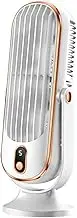 Portable Desktop Air Cooler USB Rechargeable 5 Speeds Refrigeration Mobile Small Air Conditioner Brushless Motor Refrigeration Air Conditioning Fan 720 Surround LED Display for Home Study Camp