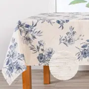 Rectangle Tablecloth 60x102 Inches, Linen Farmhouse Tablecloth Waterproof Dec...