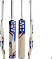 Kashmir Willow Cricket bat Leather Cricket bat with Strong Grip and with 1 Leather Ball Free with The bat and bat Cover is Also provided.