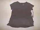 Green Tea Mauve Double Ruffle Shirt XL Short Sleeve Top NWT Womens