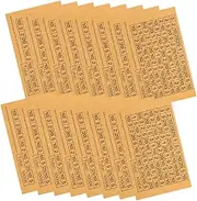 Uonlytech 50pcs Cash Envelope Labels: Savings Bank Stickers Numbered Decals Money Saving Box Adhesive For DIY Sticker For Coin Jars Beige (1000)