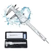 Digital Caliper 150mm / 6 Inch IPX54 Waterproof Stainless Steel Caliper