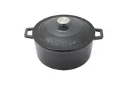 Westinghouse 5L 25cm Round Cast Iron Pot Dish Induction Food Cooking Ombre Grey