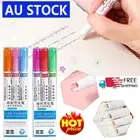 Quick-drying Colorful Curve Highlighters Cute Hand Creative Marker Linear Pen QG