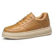 [TUMAHE] Men's Fashion Elevated Sneakers, Height Increase Shoes Lightweight Comfortable Casual Skate Walking Shoes