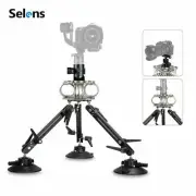 Selens Shock Absorber Car Suction Cup Mount Camera Tripod for Gimbal Stabilizer