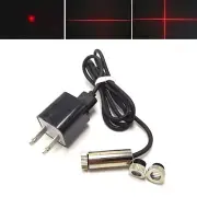 Focusable 650nm 30mW Dot/Line/Cross red Laser Diode Module with USB + Adapter