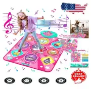 Durable Unicorn-Themed Dance Mixer Mat with LED for Girls - Birthday Gifts!