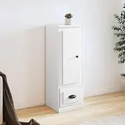 Highboard White 36x35.5x103.5 cm Engineered Wood Dining Storage