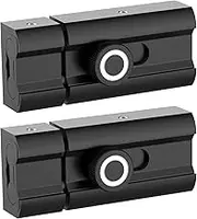 BiceNoning Slide Lock, Security Barrel Slide Bolt Latch, Heavy Duty Gate Hardware for Flush or Recessed Doors and Gates (Black-2Pcs, 3Inch)