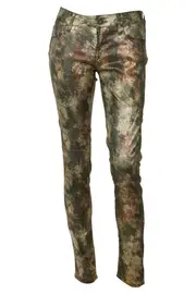 Alexa Golden Camouflage Printed Jean--MAV-10672-GO
