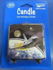 Space Odyssey Outer Planet Shuttle Astronaut Birthday Party Molded Cake Candle