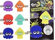 Sunart SPT-1173 Splatoon 3 Bangs Clip, Squid Orange x Octopus Purple