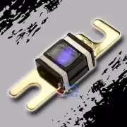80 AMP 6 pcs GOLD MINI ANL (AFS/MIDI) WAFER FUSES WITH LED LIGHT Car Marine USA