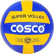 Approved by VFI Super Volley Volleyball | Color: Blue & Yellow | Size: 4 | Material: Leather | Numbers of Panel: 18 | Winding: Nylon | Weight: 260~280grams | Recommended for Professional