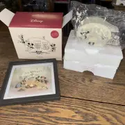 Hallmark Disney Mickey Mouse & Friends Camper Bring A Smile & Framed Picture