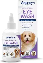 plus Dog and Cat Eye Wash | Eye Drops for Dogs and Cats to Flush and Soothe Eye