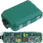 10 Lattice Fishing Tackle Storage Box Plastic Fishing Lure Case Tool Portable