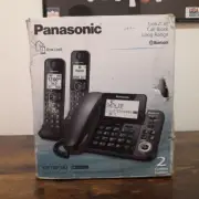 PANASONIC KX-TGF382M Bluetooth Corded/Cordless 3 Phone System Answering Machine