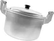 OFFSCH Double Handles Capacity Cooking Pot Deepened Aluminum Soup Pot for Rice Noodles Porridge Stable Design for Home Use for Family Meals