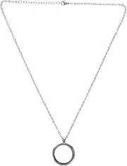 [VILLFUL] Openable Round Bezel Glass Locket Stainless Steel Pendant Jewelry Box Drawer Bridal Shower Present