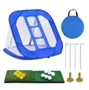 DURARANGE Pop-up Golf Chipping Net with Dual Turf Hitting Mat, 6 Driving Rang...