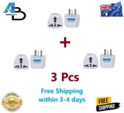 3 Pack UK/US/EU Universal to AU Australian Power Plug Adapter 3 pin Converter