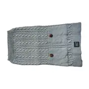 Zeez Cable Knitted Indoor Dog Sweater Grey Large 39cm