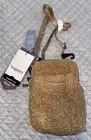 Baggallini Shearling Crossbody Bag Sherpa Wristlet RFID Small