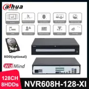 Dahua NVR608H-128-XI 128CH 8SATA 4K AI WizMind NVR 32MP Video Recorder SMD+ Lot