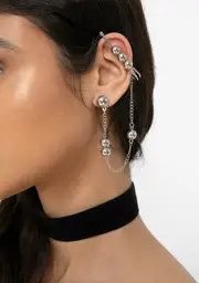 Ole Ball N' Chain Ear Cuff
