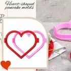 Pink Pancake Maker Breakfast Baking Omelette Rings Kitchen Accessories Gadget