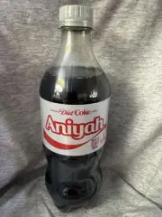 Share a Coke with Aniyah 2025 Personalized Gift Coca~Cola Bottle 20oz Diet