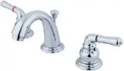 NEW ~ Kingston Brass GKB911 Magellan Widespread Bathroom Faucet, Polished Chrome
