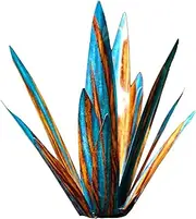 Metal Agave Plant Tequila Sculpture Garden Tequila Sculpture Garden Stake Hand Painted Ornament Outdoor Lawn Yard Decorations