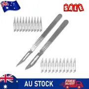 20pc Carbon-Steel Scalpel-Blades + 2pc Handle DIY Cutting PCB Repair Hand Tools
