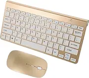 Tofficu 1Set Wireless Keyboard Mouse Stylish Silent and Design for and Laptop Use