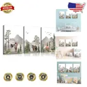 Whimsical Watercolor Animal Wall Art - Set of 3 for Nursery & Kids' Rooms