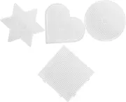 WEKAMOS Safe Educational Bean Templates 4pcs Geometric Stencil Kit Child Stencil Puzzles Enhance Spatial Thinking