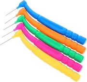 FRCOLOR 50pcs Interdental Brush Interdental Cleaning Brush Tooth Cleaning Brush Teeth Cleaning Tools Interproximal Brush Brush between Teeth Gum Floss Toothbrush Nylon Wool