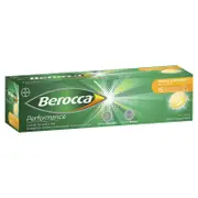 Berocca Energy Vitamin Orange and Mango Effervescent Tablets 15 Pack