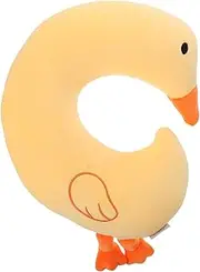 ifundom Goose U-Shaped Travel Pillow Cute Plush Neck Pillow with Foam Filling for Adults Airplane Train Office Nap and Home Use